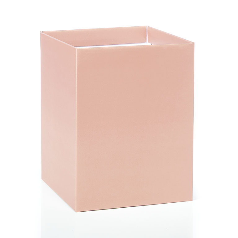 Corrugated Hand Tie Box Metallic Rose Gold
