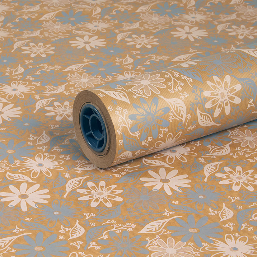750mm 50gsm Brown Kraft Pearl Grey and White Macy