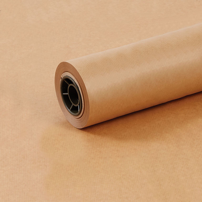 750mm 50gsm Brown Kraft Plain 50m