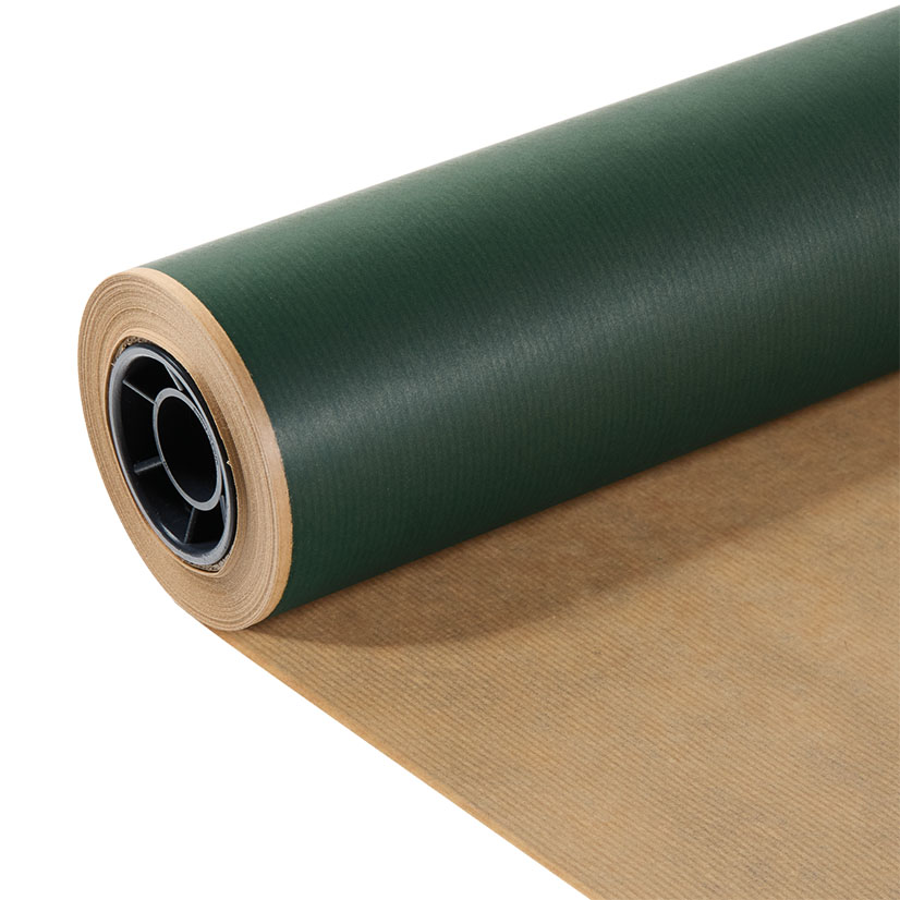 750mm 50gsm Brown Kraft Solid Harrods Green