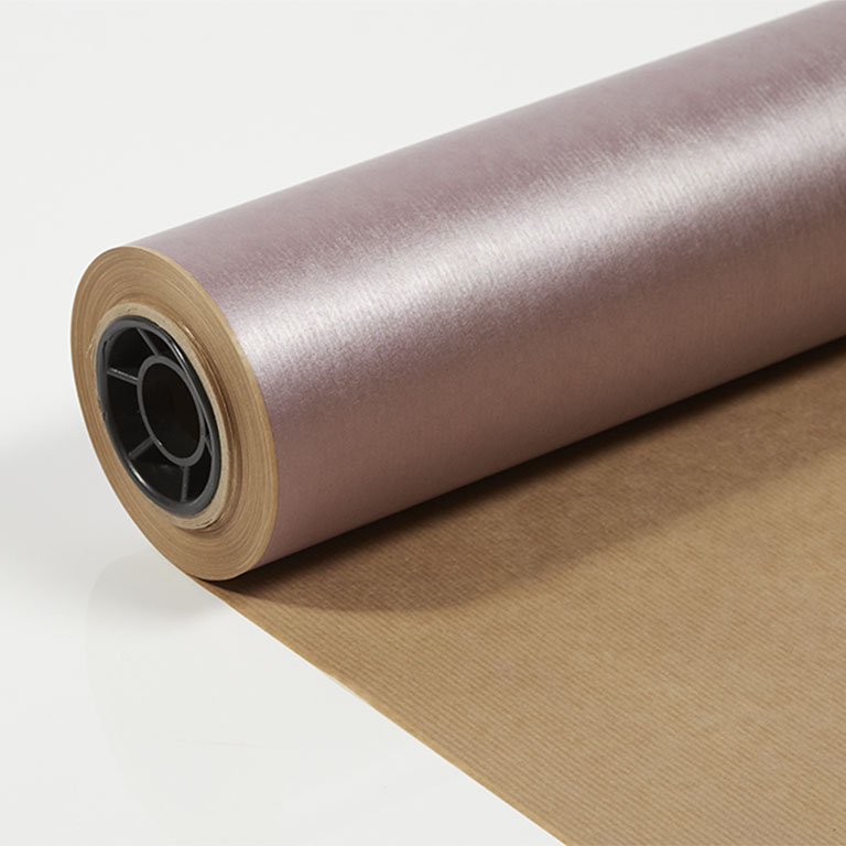 750mm 50gsm Brown Kraft Solid Metallic Lilac