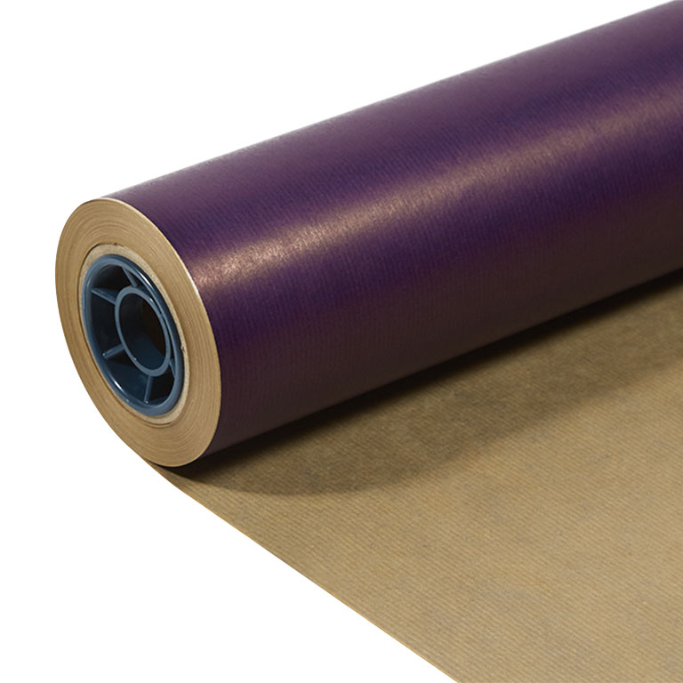 750mm 50gsm Brown Kraft Solid Purple
