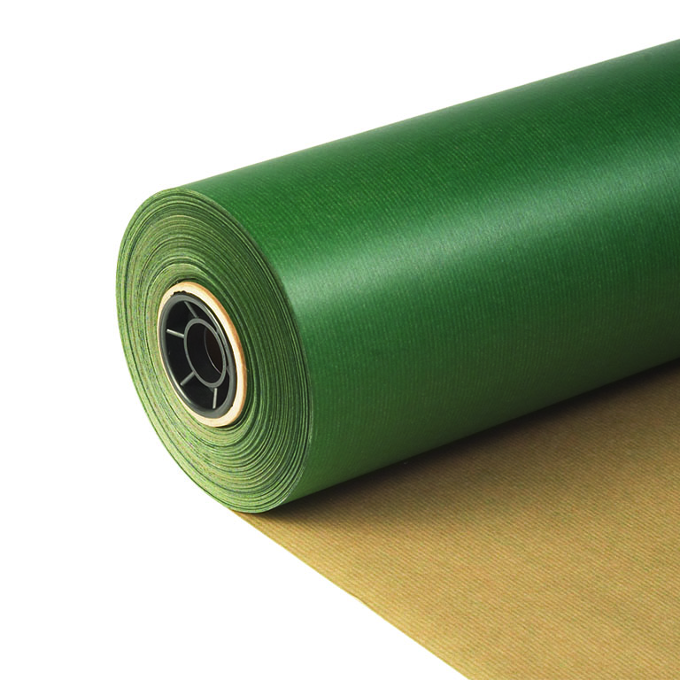 500mm 60gsm Brown Kraft Solid Dark Green 150m