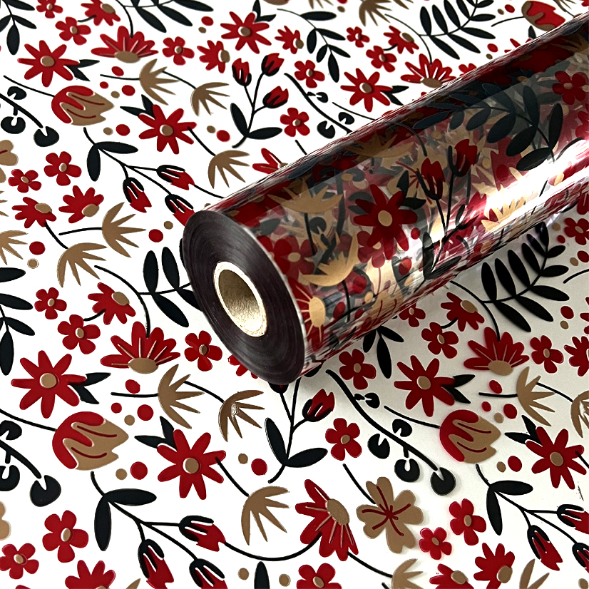 Cool Grey, Metallic Red and Copper Esme Clear Film
