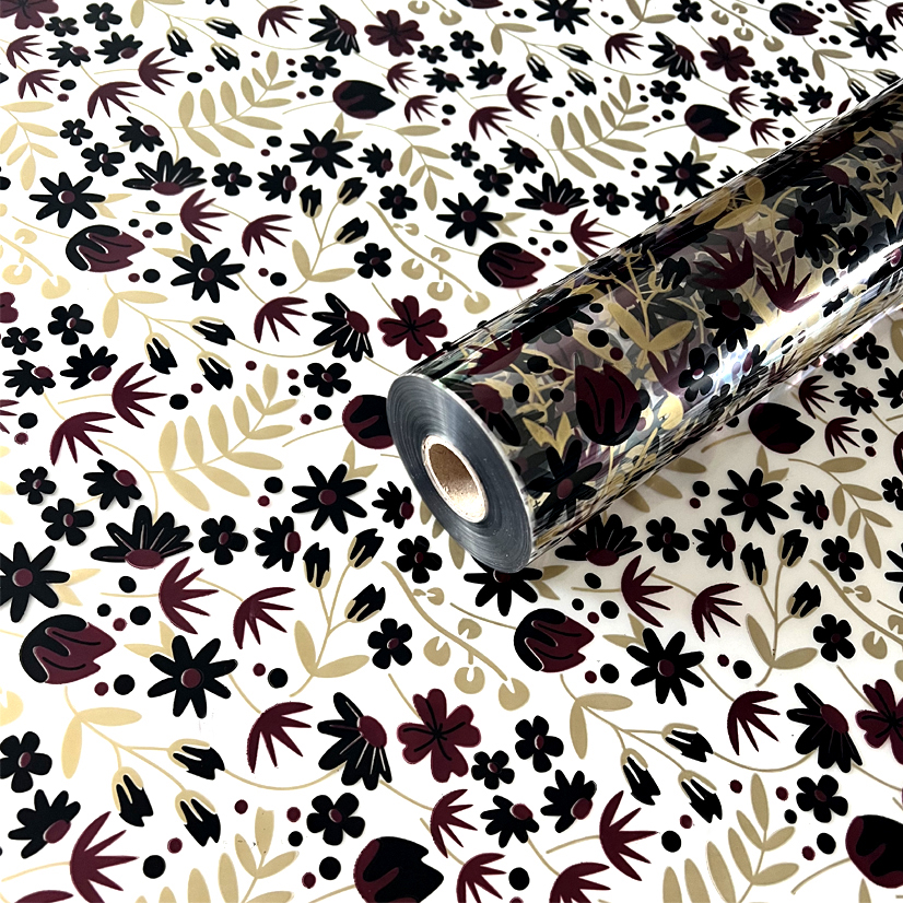 Gold, Mulberry and Black Esme Clear Film