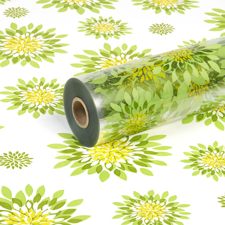 Lime Green, Metallic Green, and Yellow Sally Clear Film