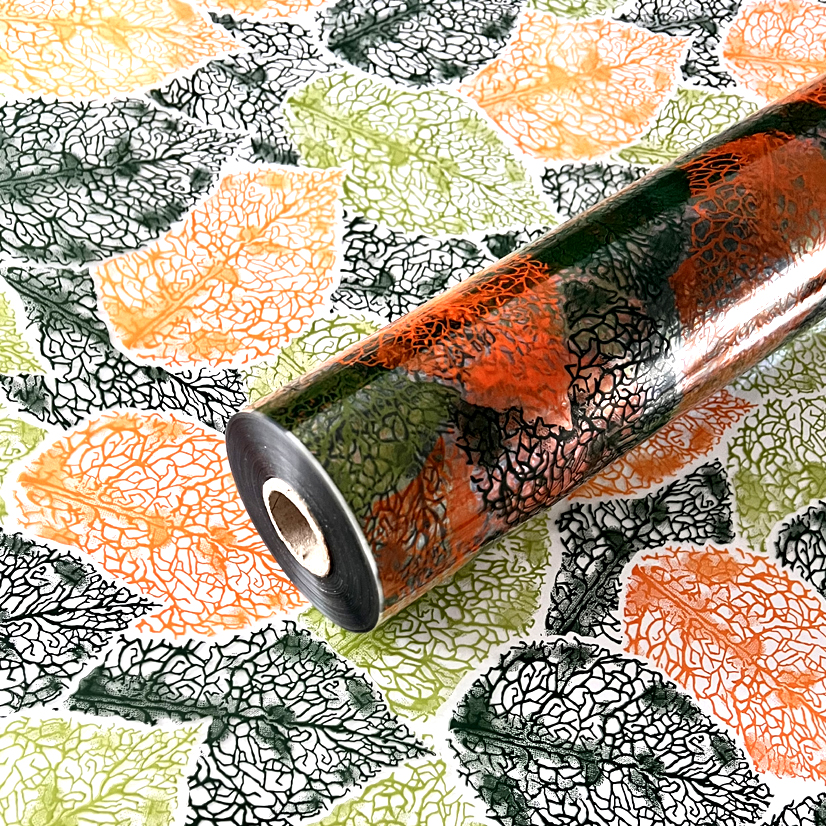Metallic Green, Harrods Green and Orange Kelsey Clear Film