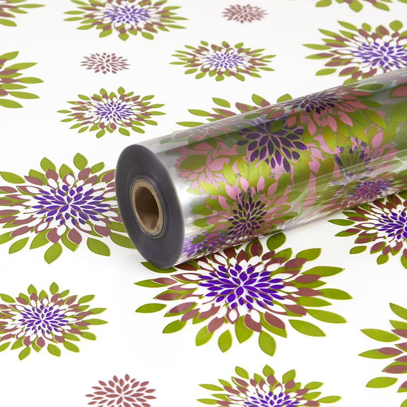 Metallic Green, Metallic Raspberry and Purple Sally Clear Film