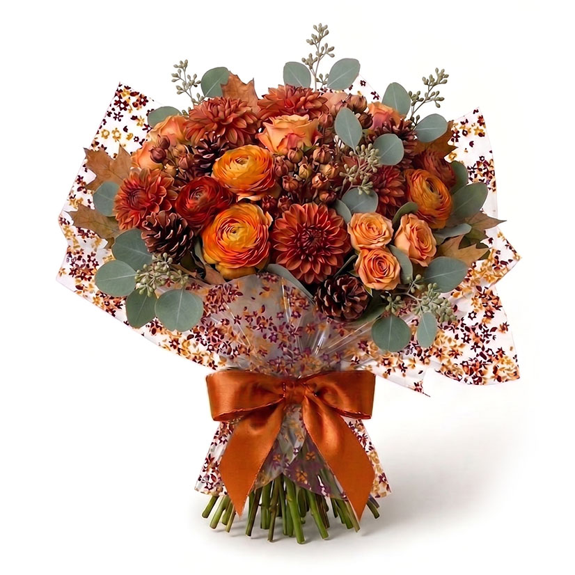 Mulberry and Orange Confetti Clear Film