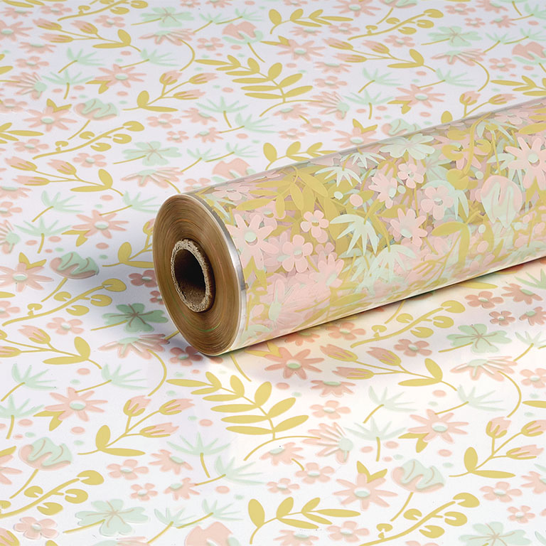 Soft Green, Soft Pink and Almond Esme Clear Film