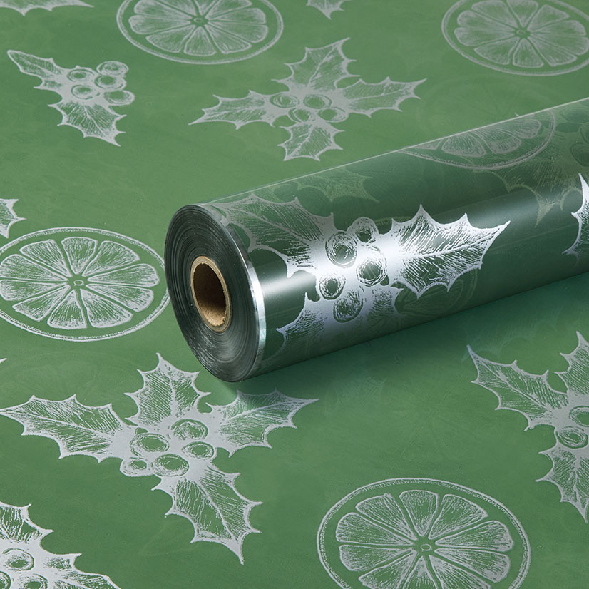 Tinted Verde Green and Silver Foliage Clear Film