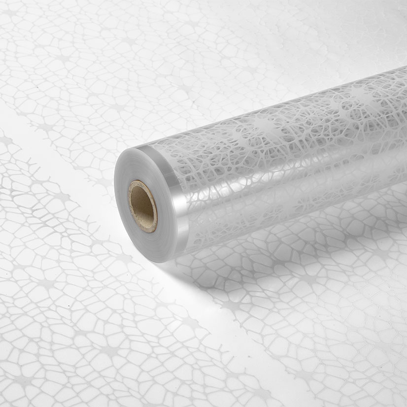 White Square Web Clear Film