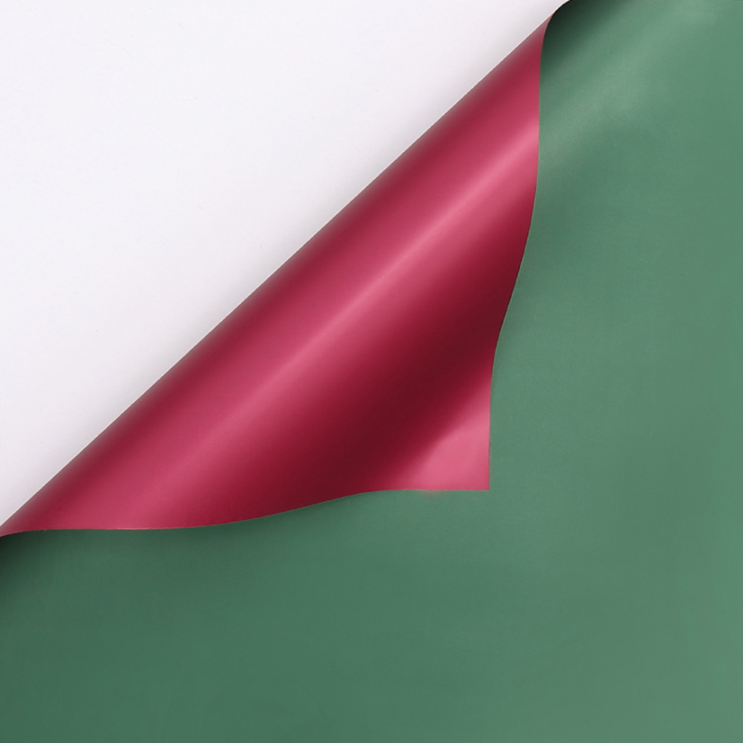 Solid Sage Green and Red 092  Bicolour Film