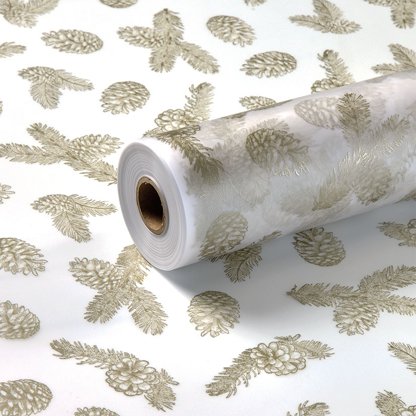Champagne Pinecone Frosted Film