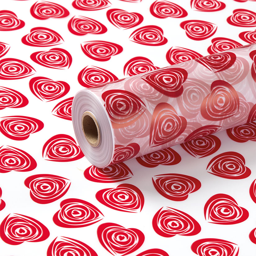 Metallic Red Roseheart Frosted Film
