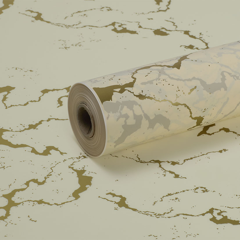 Tinted Beige Gold Marble Frosted Film