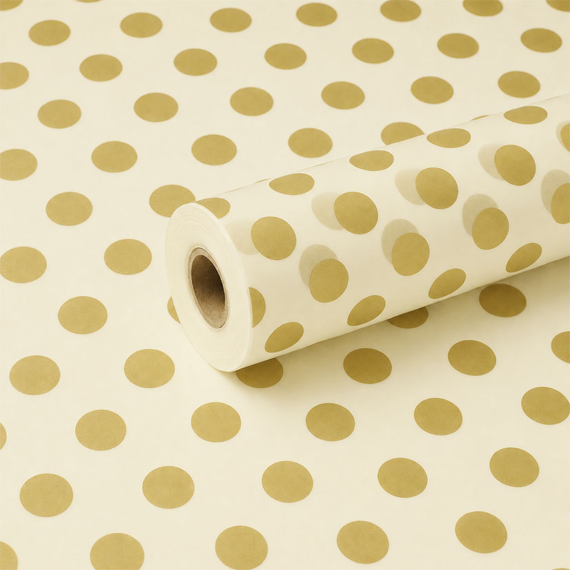 Tinted Beige and Gold Spot Frosted Film