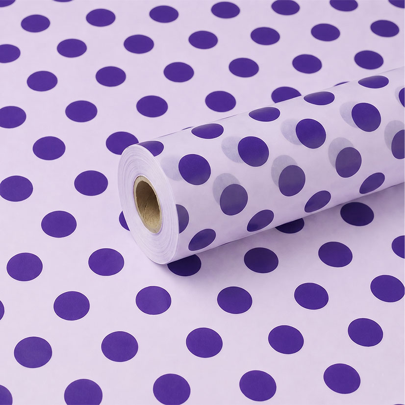 Tinted Lilac and Purple Spot Frosted Film