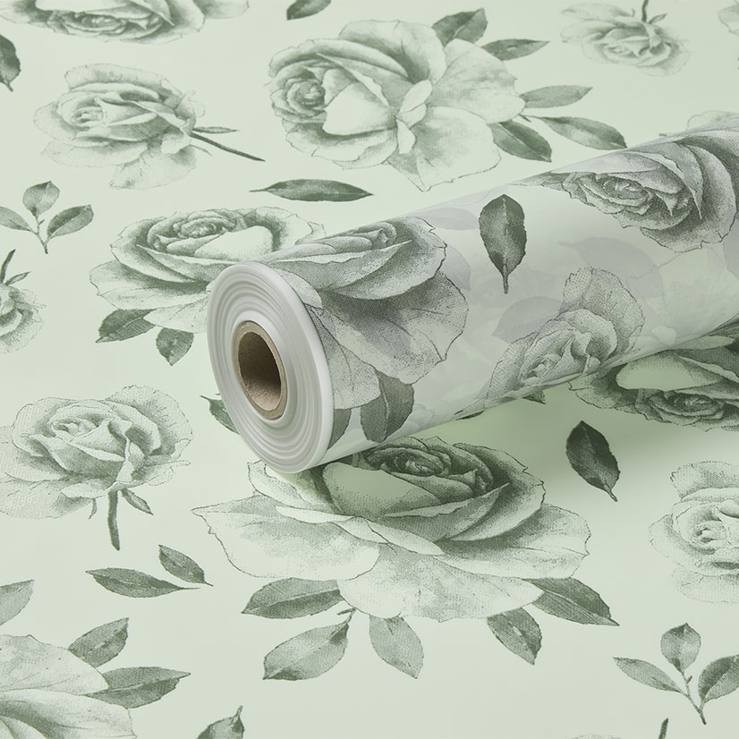 Tinted Soft Green and Verde Green Rose Frosted Film