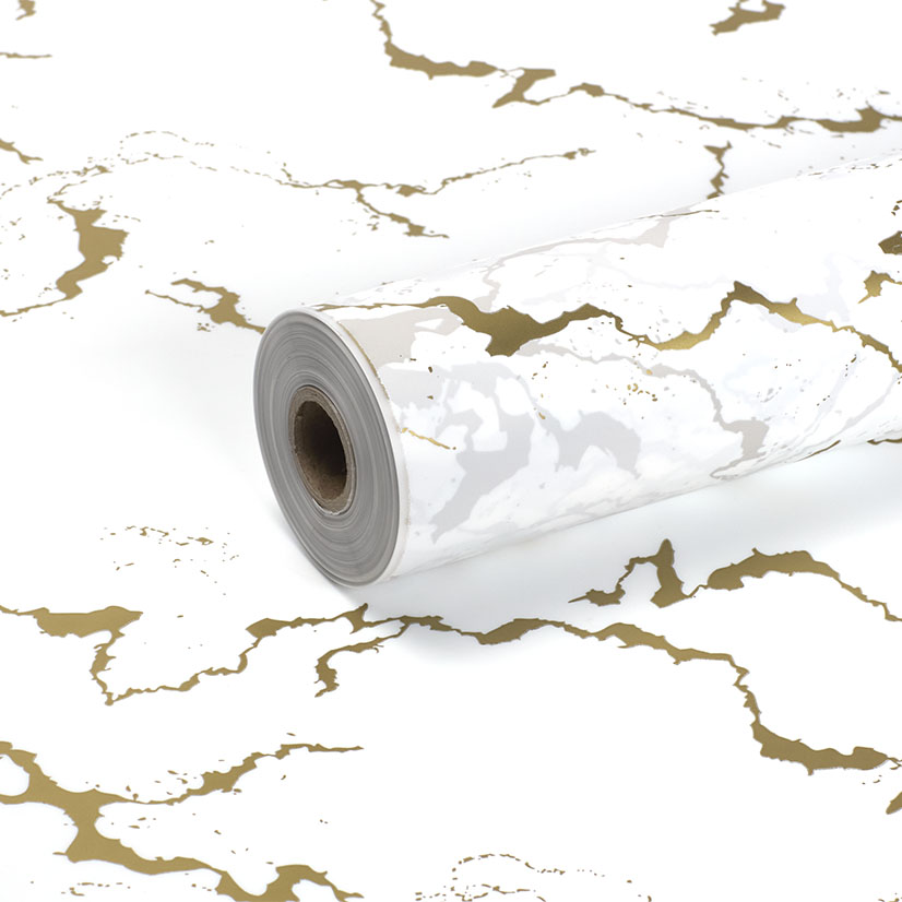 Tinted White Gold Marble Frosted Film