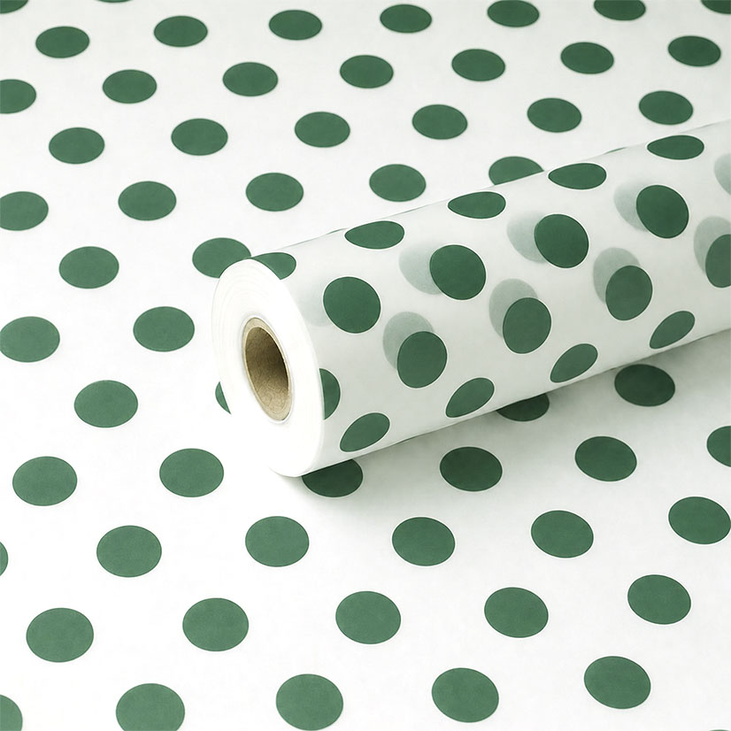 Tinted White and Verde Green Spot Frosted Film