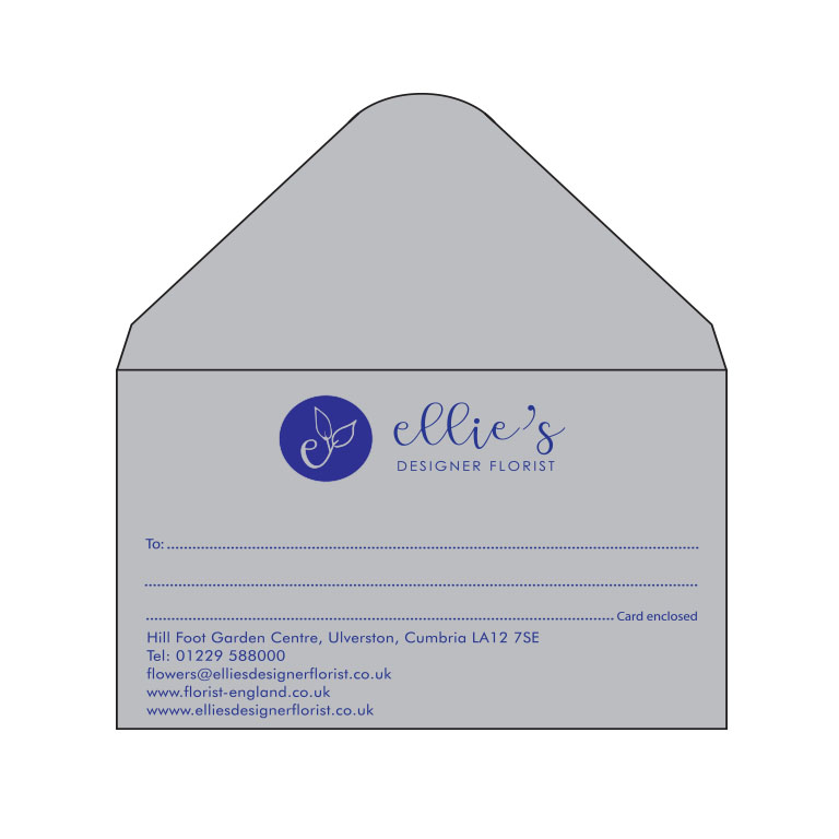 Metallic Florist Envelopes Printed 1 Colour