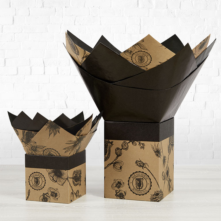 Corrugated Gift Boxes Brown Kraft Printed