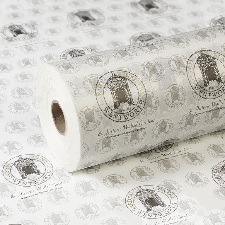40gsm Grease Proof Paper 500mm x 500mm printed 2 Colours