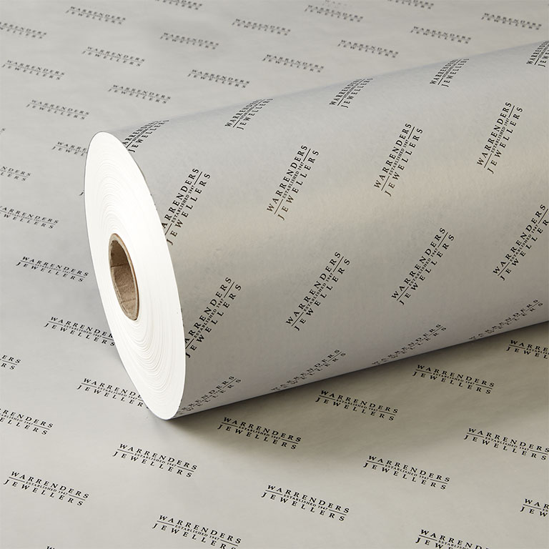 60gsm White Kraft 500mm x 300m Solid Colour OP 1C