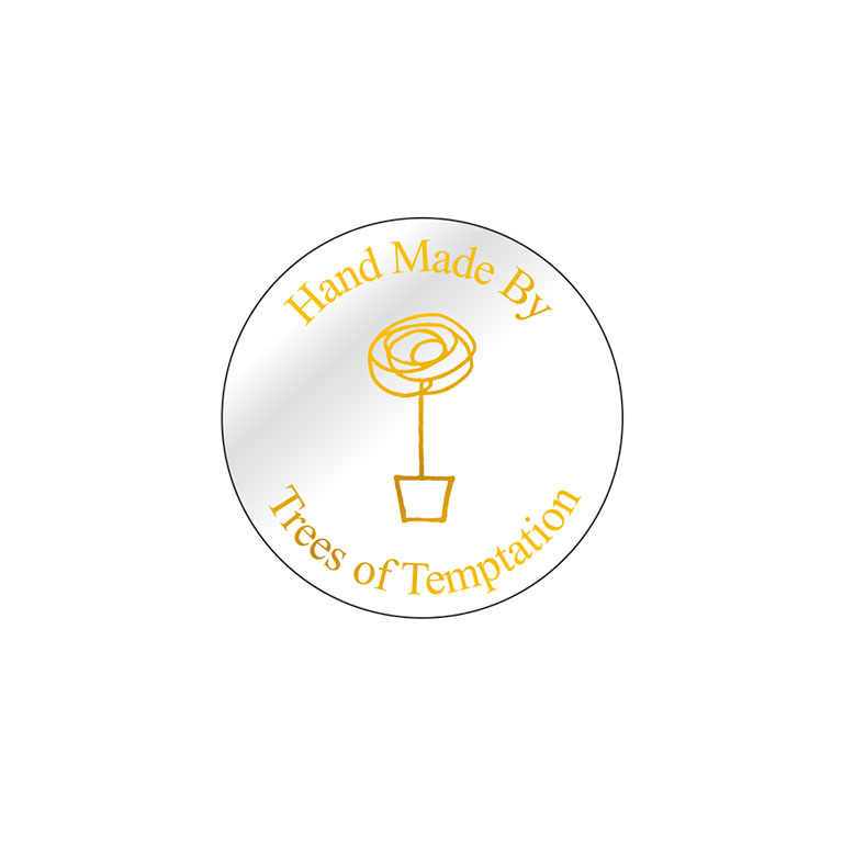1.5 Inch Round Clear Labels Foil Printed