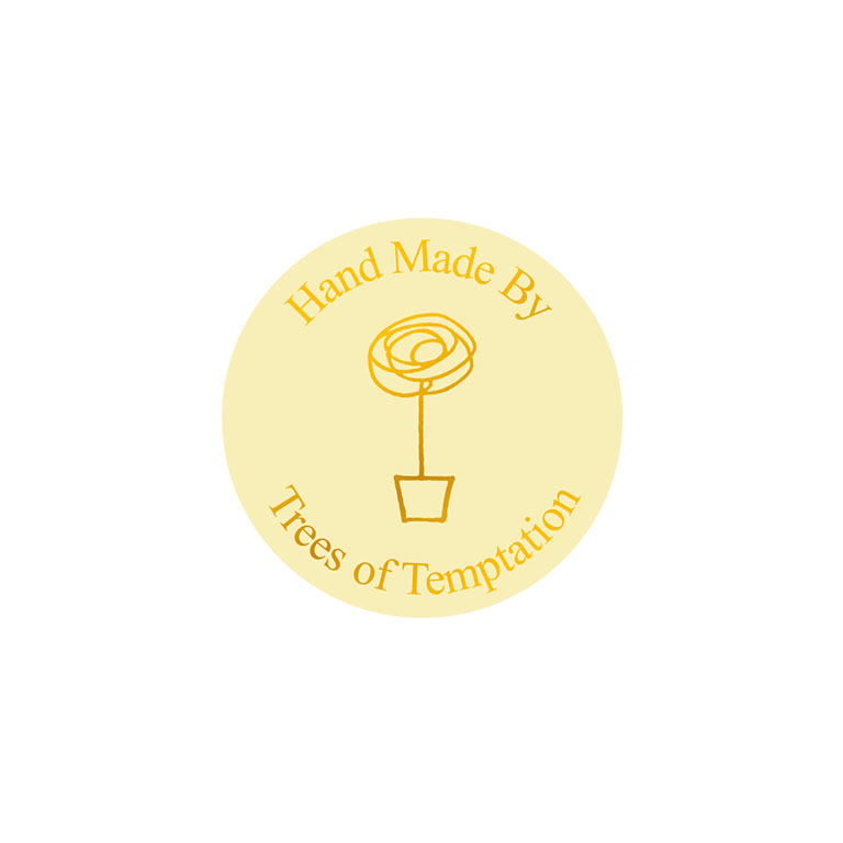 1.5 Inch Round Cream Labels Foil Printed