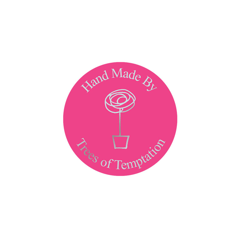 1.5 Inch Round Bright Pink Foil Labels Foil Printed
