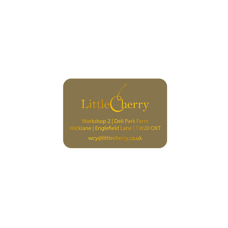 1.5 x 1 Inch Gold Labels Foil Printed