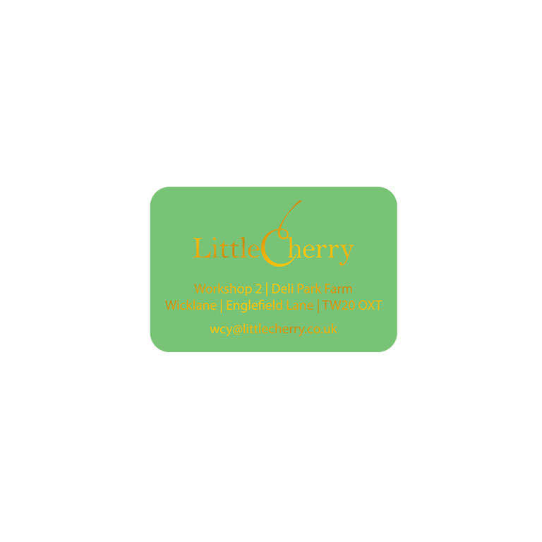 1.5 x 1 Inch Light Green Labels Foil Printed