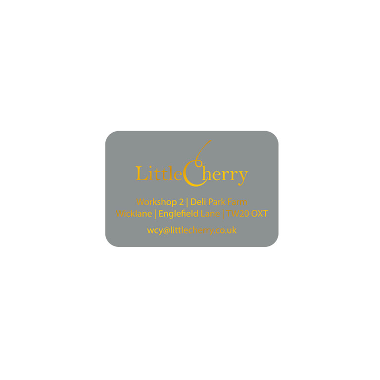 1.5 x 1 Inch Silver Labels Foil Printed