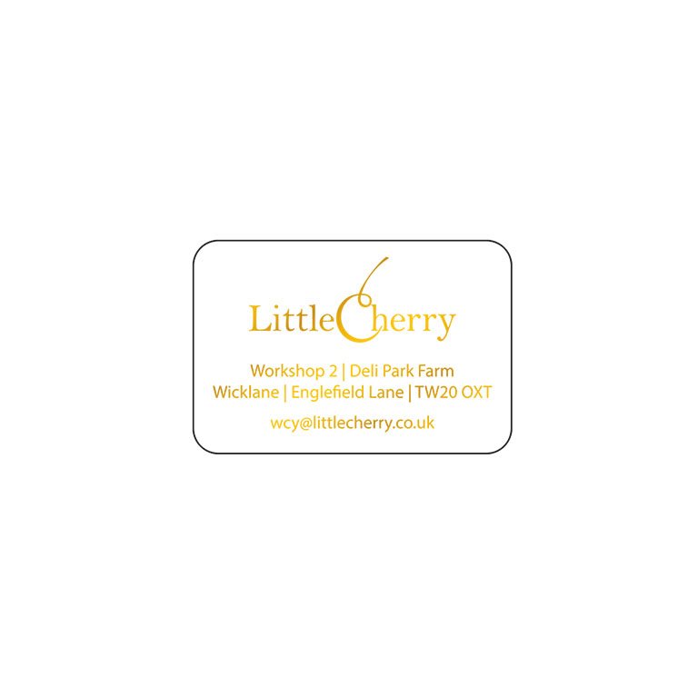 1.5 x 1 Inch Gloss White Labels Foil Printed
