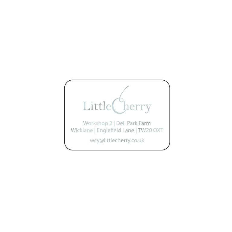 1.5 x 1 Inch Matt White Labels Foil Printed