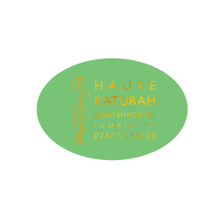 1.75 x 1.25 Inch Oval Light Green Labels Foil Printed