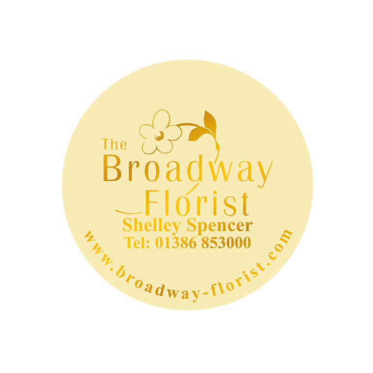 2 Inch Round Cream Labels Foil Printed