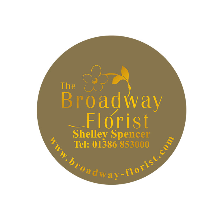 2 Inch Round Gold Labels Foil Printed
