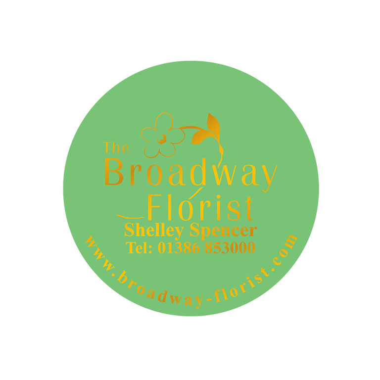 2 Inch Round Light Green Labels Foil Printed