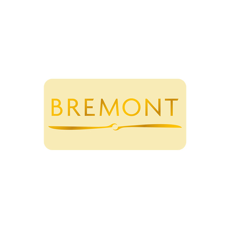 2 x 1 Inch Cream Labels Foil Printed