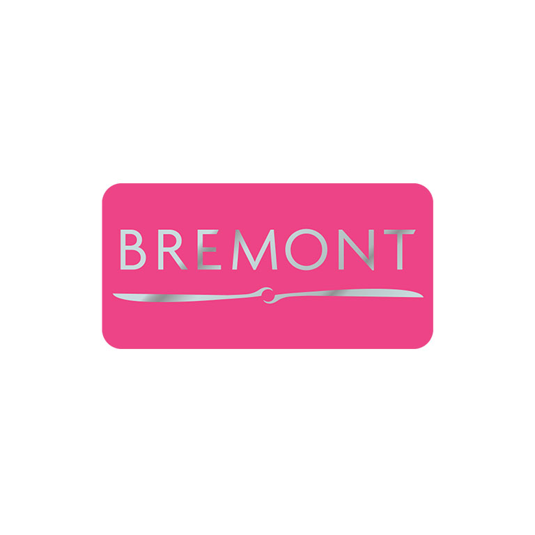 2 x 1 Inch Bright Pink Foil Labels Foil Printed