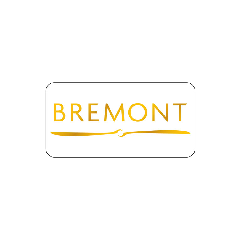 2 x 1 Inch Gloss White Labels Foil Printed