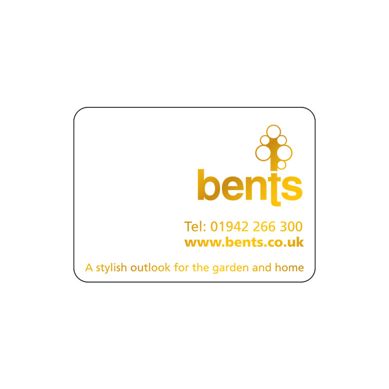 2 x 1.5 Inch Gloss White Labels Foil Printed