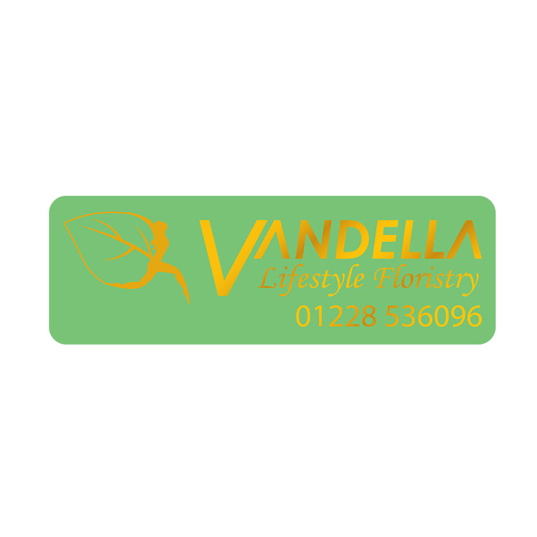 3 x 1 Inch Light Green Labels Foil Printed