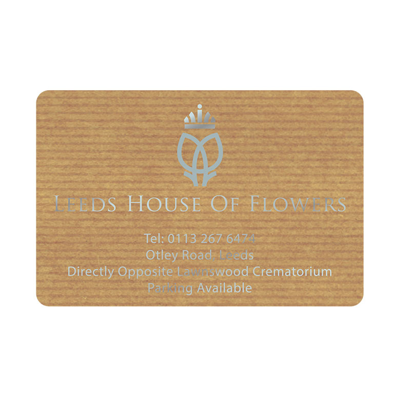 3 x 2 Inch Brown Kraft Labels Foil Printed