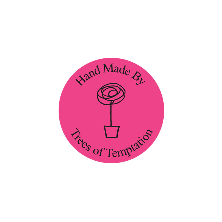 1.5 Inch Round Bright Pink Labels Ink Printed