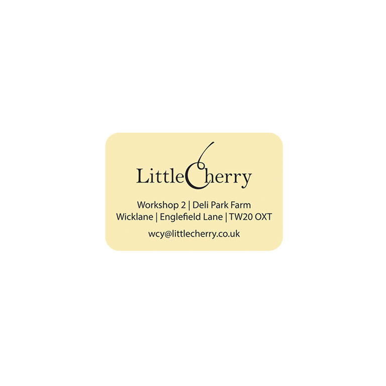 1.5 x 1 Inch Cream Labels Ink Printed
