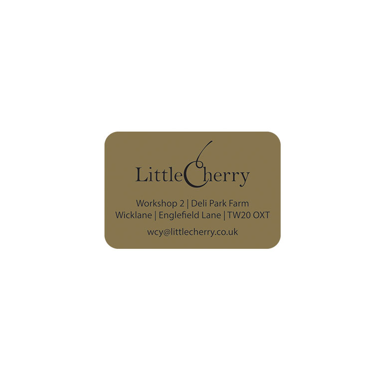 1.5 x 1 Inch Gold Labels Ink Printed